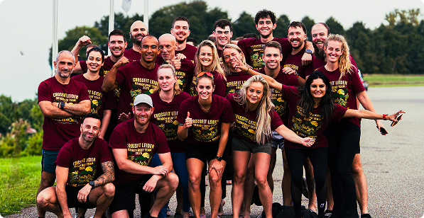 Dragon boat team posing together after the National Championships