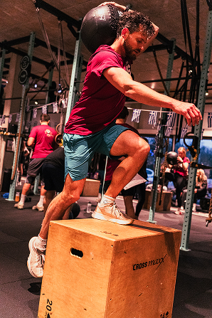 CrossFit athlete in action